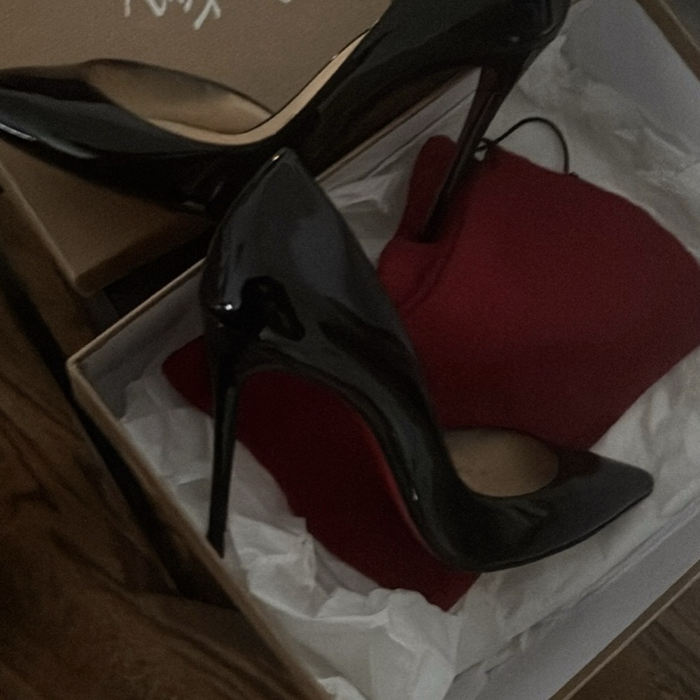 Christian Louboutin Glossy Black Heels